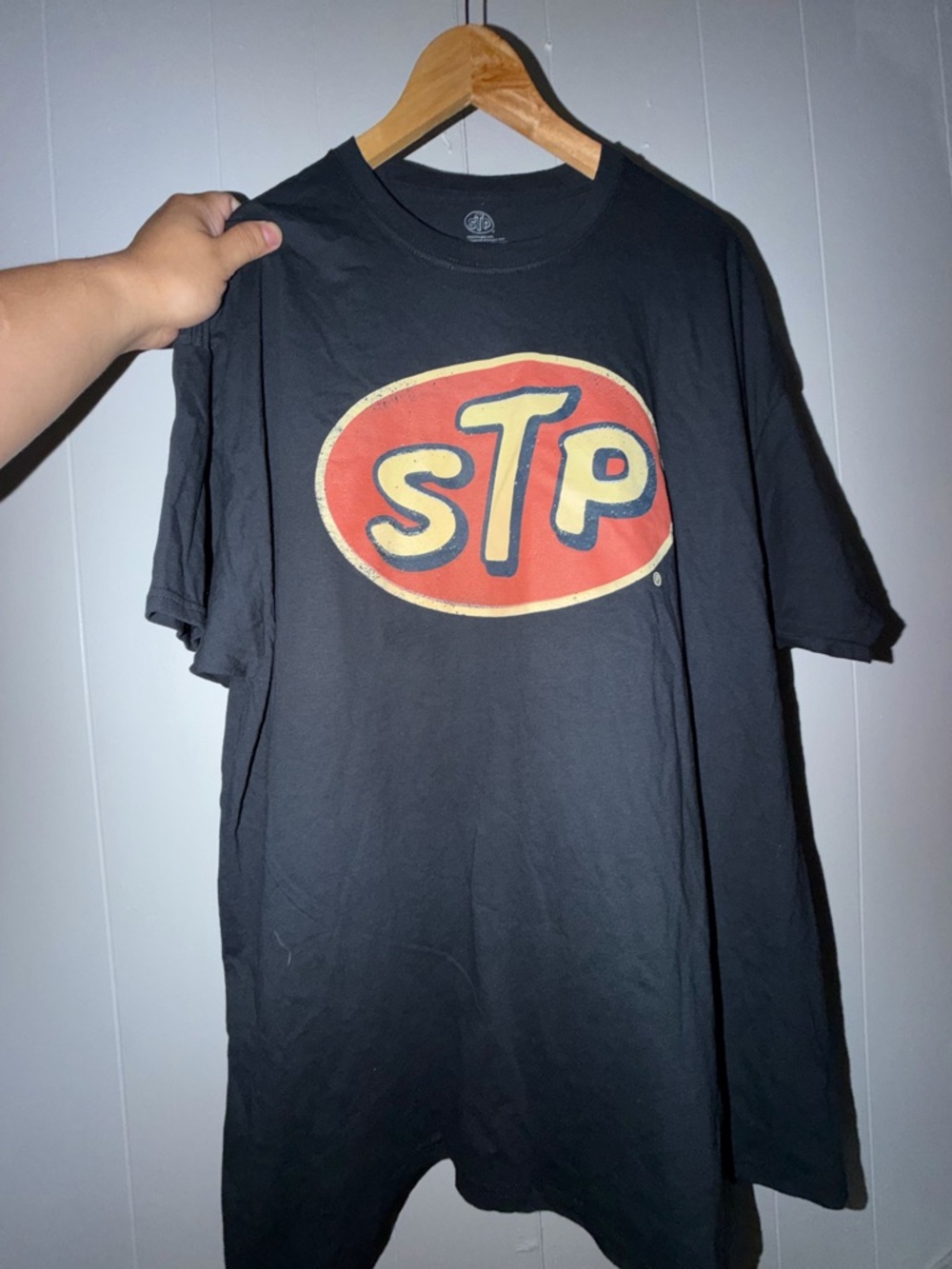 STP Logo Short Sleeve Tee - Black with Red Logo